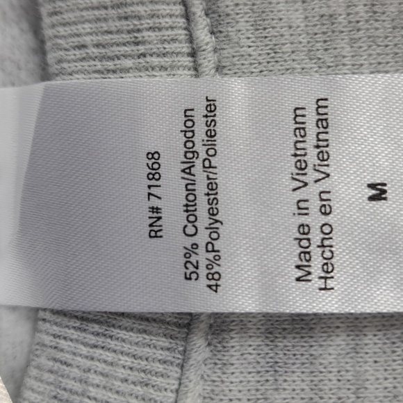 Disney Mickey Mouse big face graphic spellout logo med gray pullover sweatshirt - Picture 5 of 5